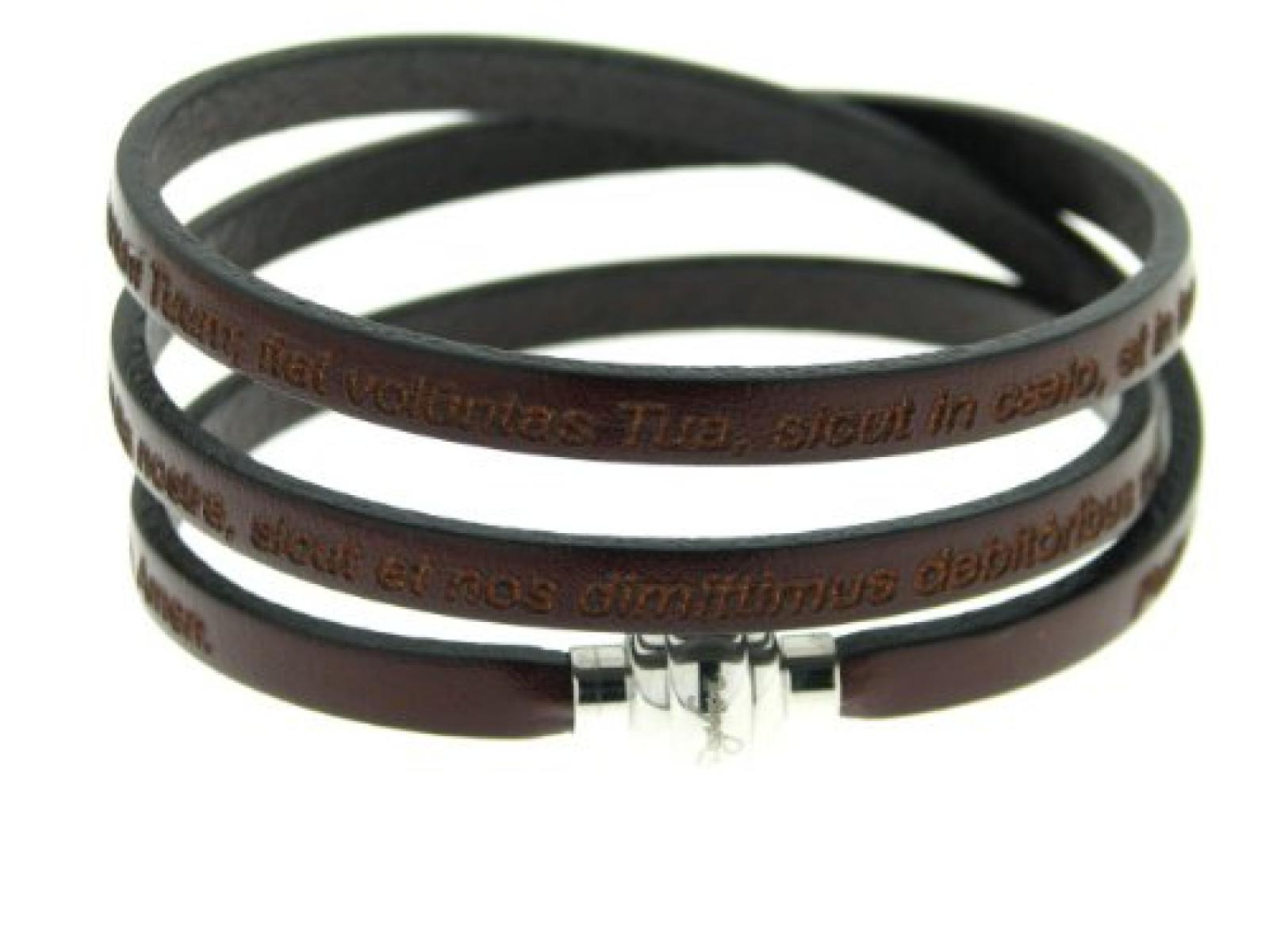 Kettenworld Unisex-Armband mit Text "Vater unser..." in Latein Edelstahl 326446 Kettenworld Unisex-Armband mit Text "Vater unser..." in Latein Edelstahl 326446